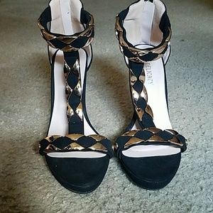 Black & Gold Heels